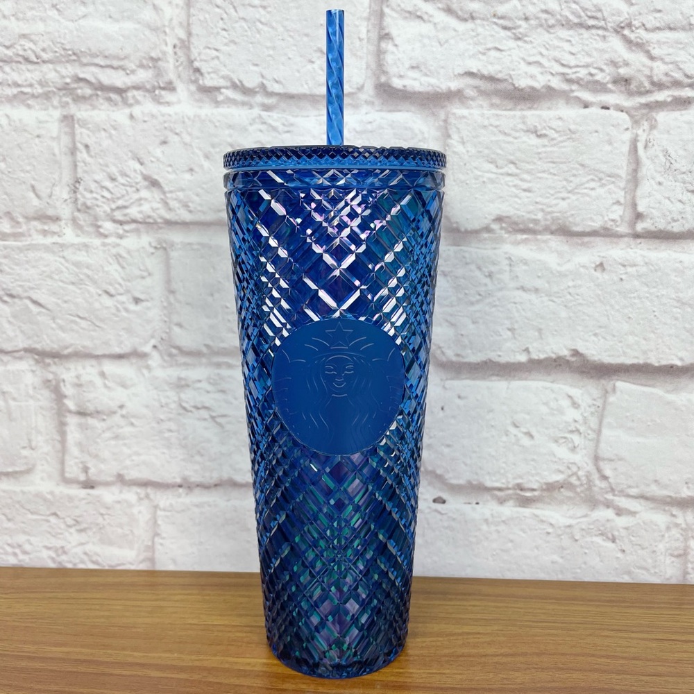 Starbucks Holiday 2022 Blue Iridescent 24 oz. Cup New!